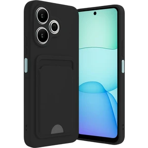 Xiaomi Redmi 13 4g Uyumlu Arka Kamera Korumalı Kart Koyulabilen Silikon Kartlıklı Kılıf Kapak