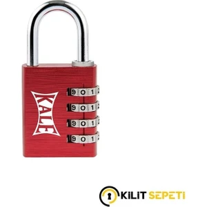 Kale Şifreli Asma Kilit Alüminyum Kırmızı KD001/20-800