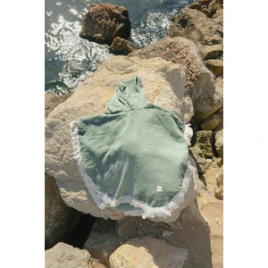 2 Kat Müslin Kapüşonlu Panço - Sandy Breeze