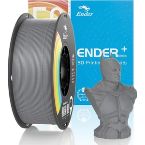 Ender PLA+ Filament Gri 1.75MM 1kg Yüksek Kalite 3D Yazıcı Uyumlu Malzeme