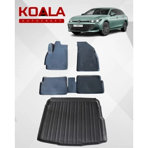 Vw Passat B9 Variant (2024+..) ile Uyumlu - Araca Özel Paspas ve ( Bagaj Havuzu Alt Kademe Içindir)