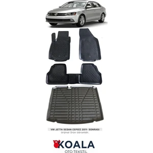 Koala Oto Tekstil Volkswagen Jetta (2011-2019) Koala Havuzlu Paspas ve Bagaj Havuzu