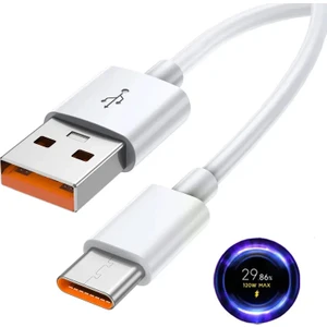 Xiaomi Type-C Android Uyumlu Hızlı Şarj Kablosu 33W 5A Redmi K30 K40 Pro X3 Poco Mi 9 11 10 Pro