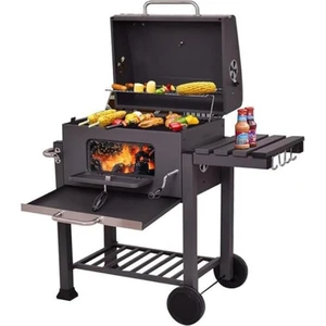 Flextaıl Memphis Fırınlı Mangal Kömürlü Mangal & Fırınlı Barbekü Paslanmaz Çelik Katlanır Ayaklı