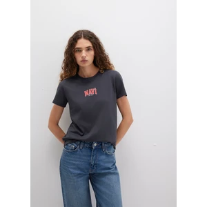 Mavi Logo Baskılı Antrasit Tişört 1613412-70087