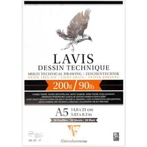 Lavis Multi Teknik Yapışkanlı Defter 20 Yaprak A5