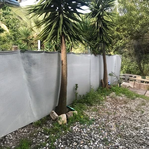 Nzl File Ambalaj Gölgelik File Çit Filesi - 95lik - 1,5 Metre En Gri - Şeritli Halkalı - Çit Örtüsü Çit Brandası
