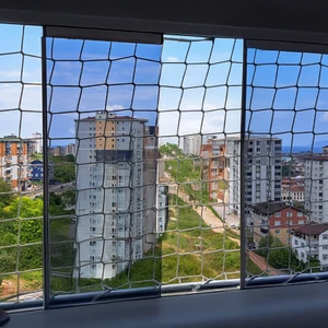 Güvenlik Filesi - Balkon Filesi - 10 cm Gözenek 6 mm Ip - Güvenlik Ağı - Inşaat Filesi - Numune, Numune