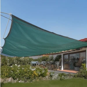 Açılır Kapanır Gölgelik File - Çit Filesi - 95'lik 120 Gram - Şeritli 50 cm Aralıklarla Halkalı - Yeşil