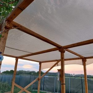 Gölgelik File Balkon Gölgelik - 95lik - 3 Metre En Krem - Düz Kenar - Teras Gölgelik Otopark Gölgelik