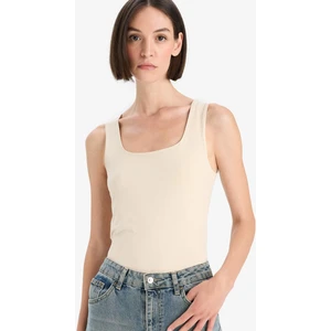 Slim Fit Basic Düz Kare Yaka Atlet C2622AX25AU