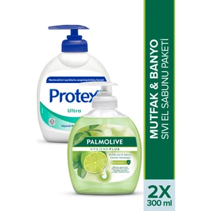 - Protex Mutfak & Banyo Sıvı El Sabunu Paketi  300 ml + 300 ml