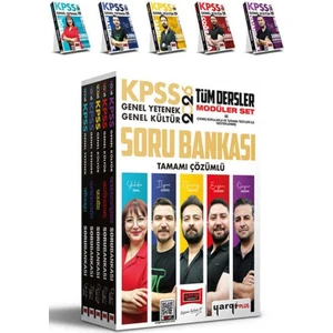 Yargı 2026 Kpss Gy-Gk Tüm Dersler Tamamı Çözümlü Modüler Soru Bankası Seti