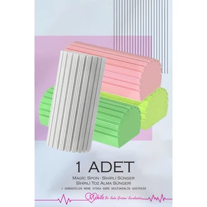 1 Adet | Pva Toz Süngeri, Mıknatıs Sünger, Kapı Pencere Arası Toz ve Kirleri Temizler, Silgi Sünger