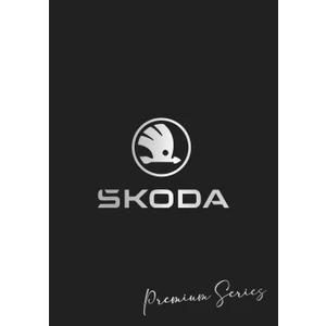 Suya Dayanıklı Yıkanabilir Skoda Oto Paspas Kağıdı Siyah Gümüş Baskı 50 Adet - 35X50CM