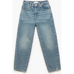 Pamuklu Cepli Rahat Kesim Denim Pantolon