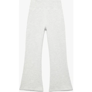 Pamuklu Ispanyol Paça Slim Fit Basic Pantolon