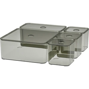 Vısslaån Kutu Seti 5 Parça Depolama Organizer Gri Dolap Düzenleyici