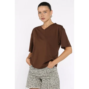 V Yaka Basıc Tişört P-00017881