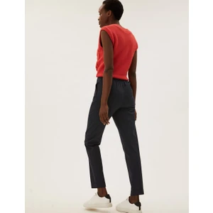 Marks & Spencer Tapered Fit Kemer Detaylı Pantolon