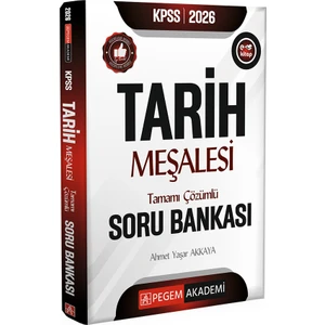 Pegem Akademi Yayıncılık KPSS Tarih Meselesi Tamamı Çözümlü Soru Bankası