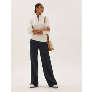 Marks & Spencer Wide Leg Örme Pantolon