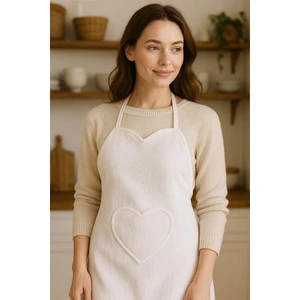 Ender Home Amor Kalpli Havlu Mutfak Önlüğü – Ayarlanabilir Askılı