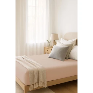 Mira Home Tek Kişilik Düz Penye  Pamuklu Lastikli Çarşaf 100X200