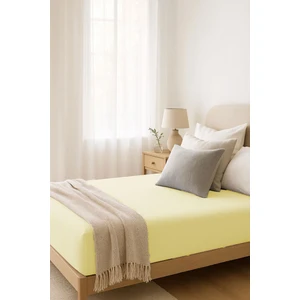 Mira Home Tek Kişilik Düz Penye %100 Pamuklu Lastikli Çarşaf 100X200