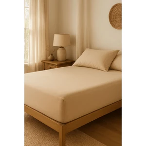Mira Home Tek Kişilik Düz Penye %100 Pamuklu Lastikli Çarşaf 100X200