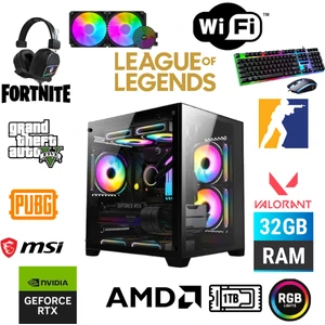 DFS Bilgisayar Dfs Gaming Eco 77X-RYZEN 7 5700X-B550M-RTX 5060 8GB-32GB Ram-1tb M.2 Ssd-Sıvı Soğutmalı-Oyuncu Bilgisayarı Sistem Tavsiyesi