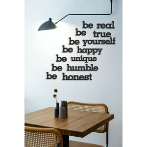 Be Real Be Yourself Duvar Yazısı Mdf Duvar Dekorasyon Ürünü 14 Parça