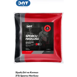 Üçlü Sporcu Havlu Seti Microfiber Gym Fitness Boks Koşu Tenis Spor Havlusu 48x90cm