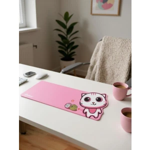 Ndneed Sevimli Kedi Klavye Mouse Masaüstü Matı