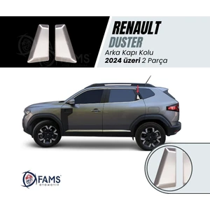Renault Duster 2024 Üzeri Için Krom Arka Kapı Kolu 2 Kapı Paslanmaz Çelik