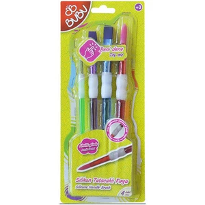 Bu-Bu Silikon Fırça Seti 4'lü (BUBU-FR0003)
