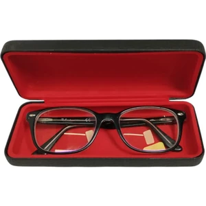 Kare Gözlük Kılıfı Optik Çerçeve Için (Sert) Silme Bezi Hediyeli