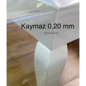 Ince Kristal Şeffaf Naylon Muşamba Pvc 0,20 mm Kalın Masa Örtüsü Koruyucu Silinebilir