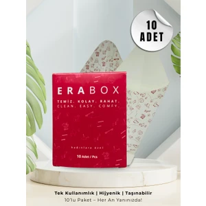 Erabox Kadın Ayakta Tuvalet Aparatı 10'lu