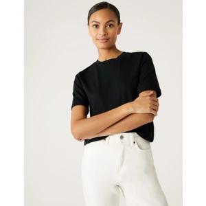 Marks & Spencer Saf Pamuklu Kısa Kollu T-Shirt