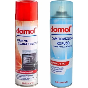 Fırın ve Izgara Temizleyici Köpük 500 ml + Cam Temizleme Köpüğü Cam ve Parlak Yüzeyler 500 ml