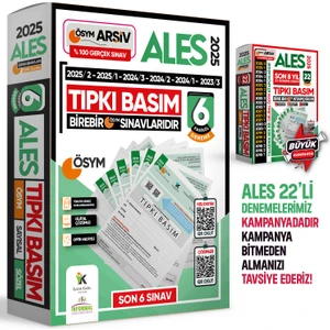 2024 ALES ÖSYM Tıpkı Basım Çıkmış Soru 6lı Deneme Paketi Video ve Dijital Çözümlü Türkiye Geneli