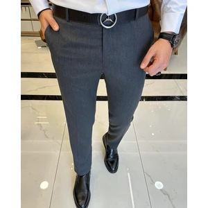 Terzi Adem İtalyan Kesim Slim Fit Antrasit Kumaş Pantolon T3485