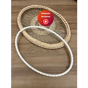 Petek Rattan Elips (Oval) Tepsi Kalıbı – Pla Malzeme – Videolu – Kağıt Çubuklara Uygun Değil