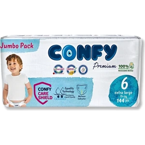 Premium 6 Numara Bebek Bezi Extralarge +15 Kg 144 Adet