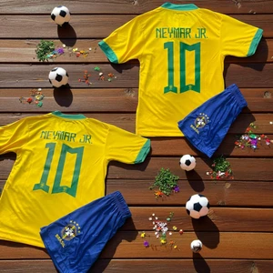 Bite Nose Neymar Brezilya Milli Takım T-Shirt Sarı Halı Saha Forması