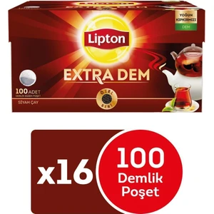 Extra Dem Demlik Poşet Çay 100 x 3,2 gr - 16'lı Set