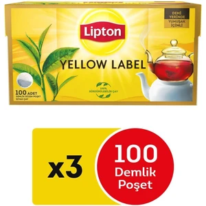 Yellow Label Demlik Poşet Çay 100'lü x 3