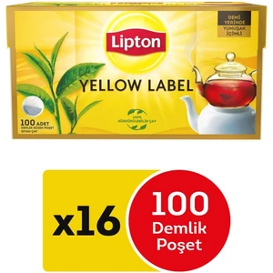 Yellow Label Demlik Poşet Çay 100lüx16 Adet