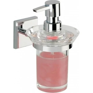 Duvara Monte Sıvı Sabunluk – Krom Kaplama | Şeffaf